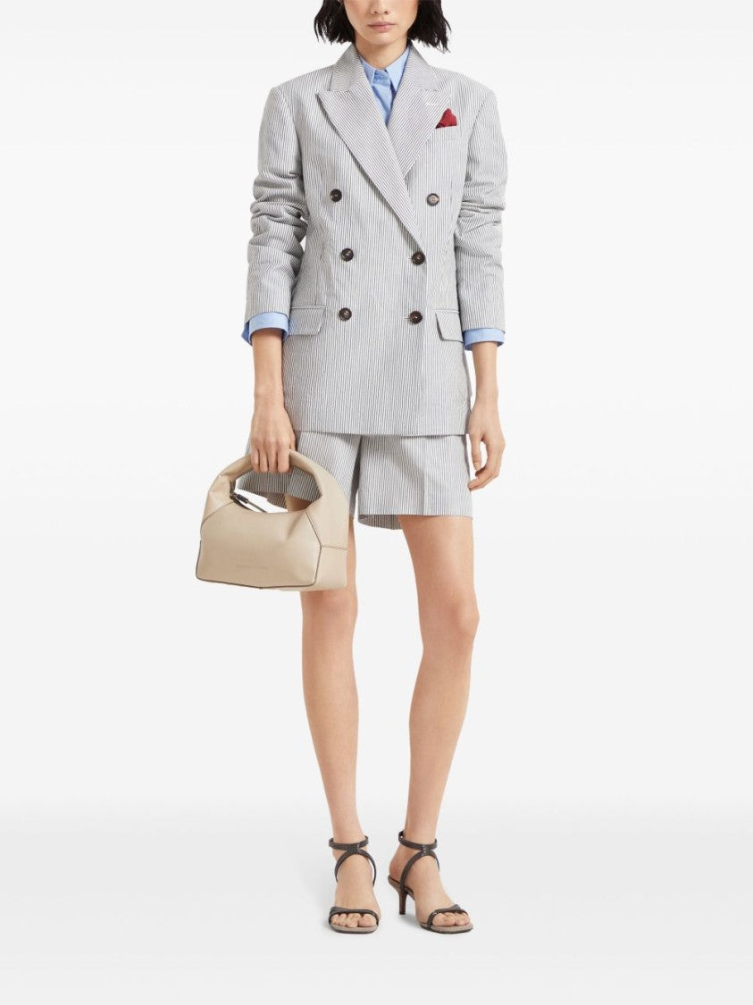 Brunello Cucinelli Light Blue Shirt With Classic Collar