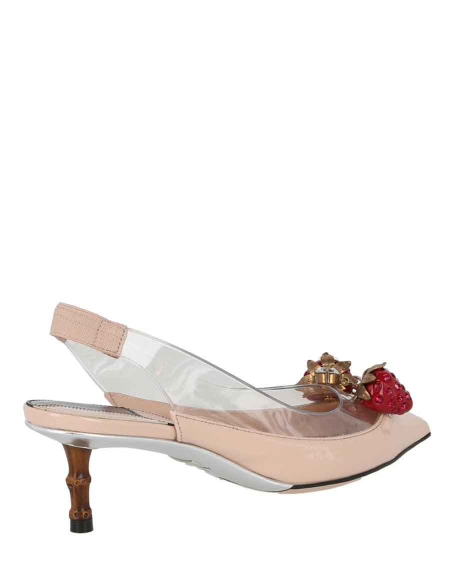 Gucci Eleanor Strawberry Plexi Heels