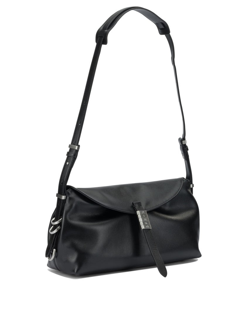 Pinko Smooth Leather Shoulder Bag