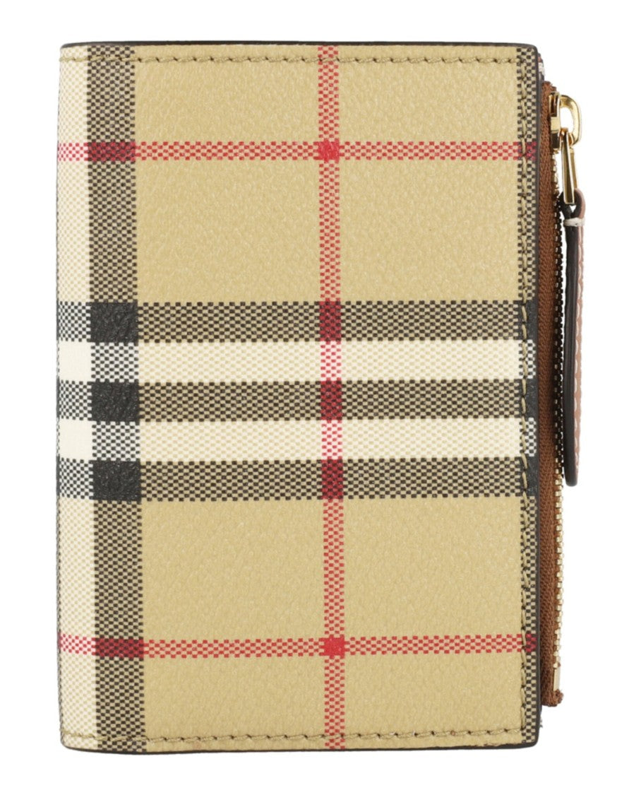 Burberry Ls Small Check Bifold Wallet Dfc