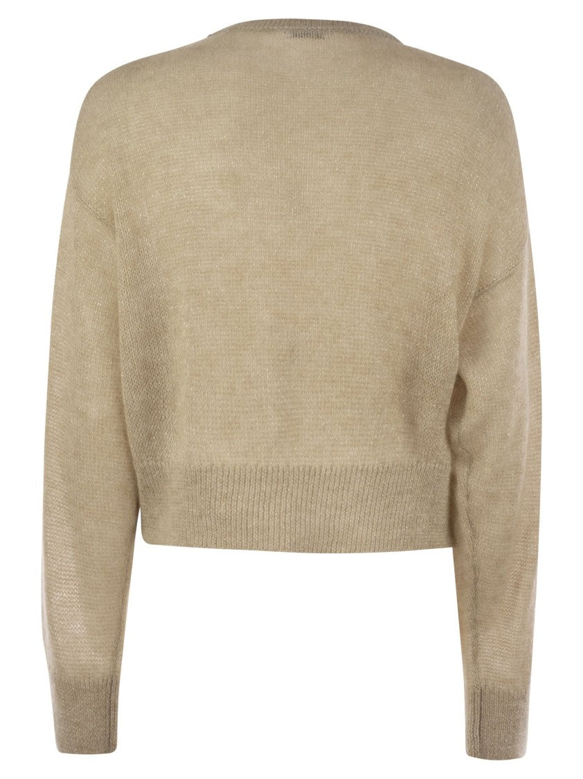 Brunello Cucinelli English Rib Sweater With Monili