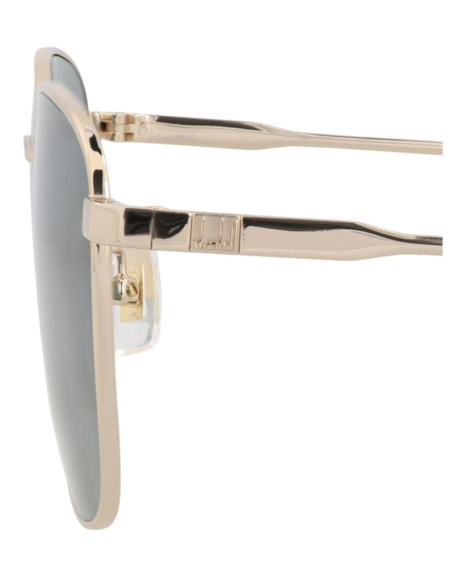Dunhill Square-Frame Metal Sunglasses