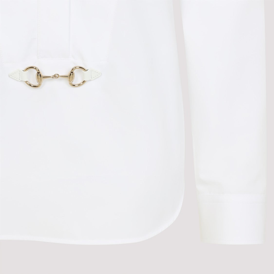 Gucci White Cotton Morsetto Shirt