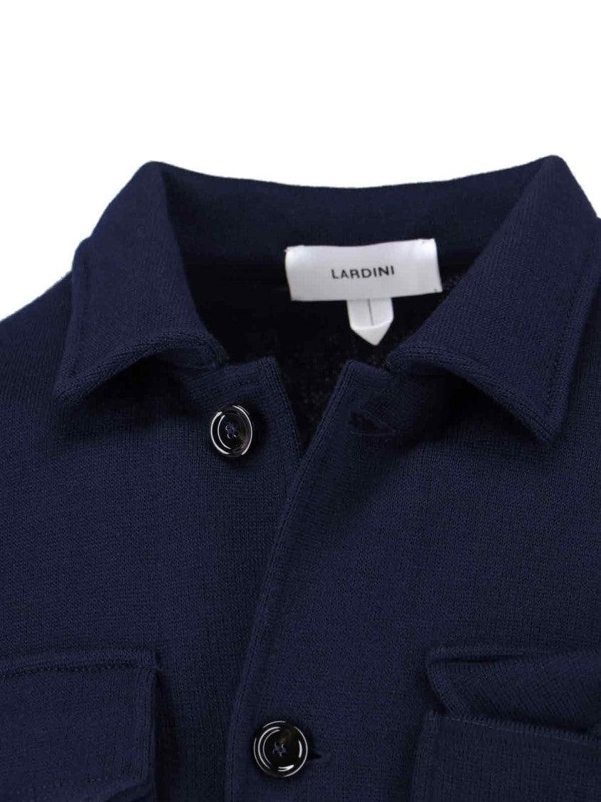 Lardini Virgin Wool Jacket – Navy Blue