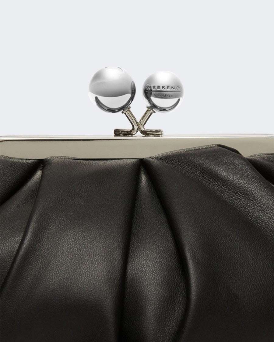 Max Mara Softly Gathered Leather Pasticcino Bag With Chain Strap