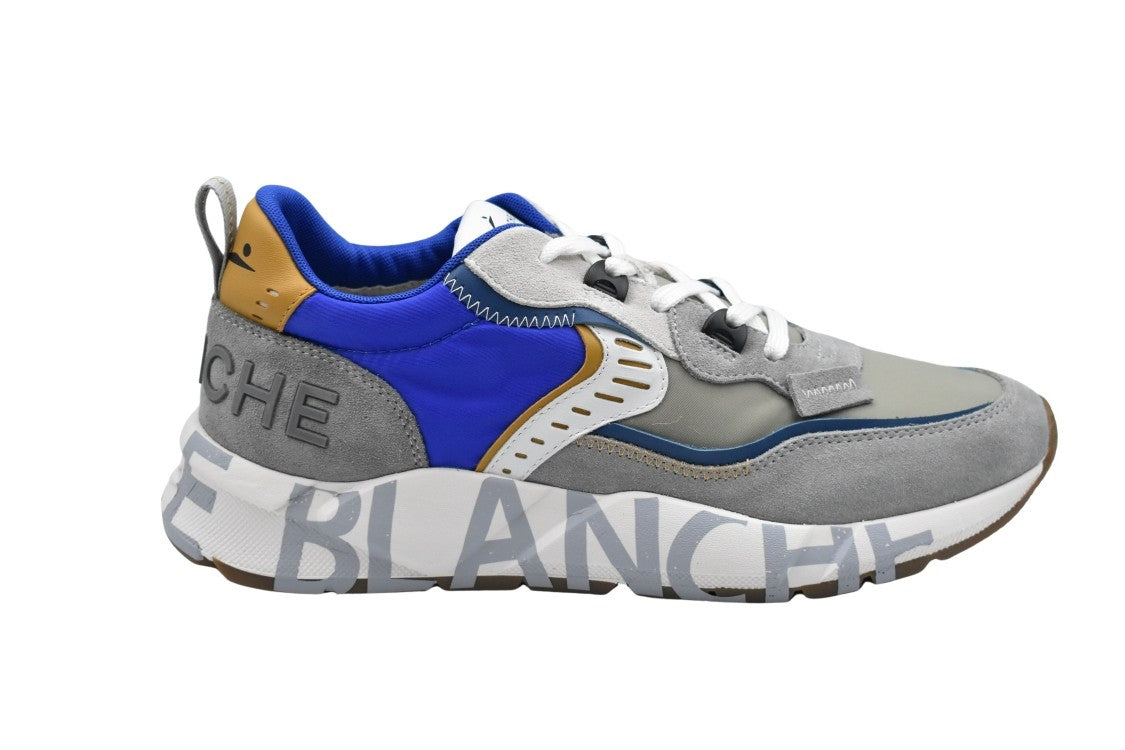 Voile Blanche Grey Bluette Low-Top Lace-Up Sneakers