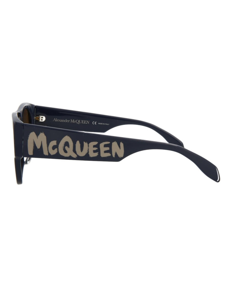 Alexander Mcqueen Bold Square-Frame Sunglasses With Matte Acetate Finish