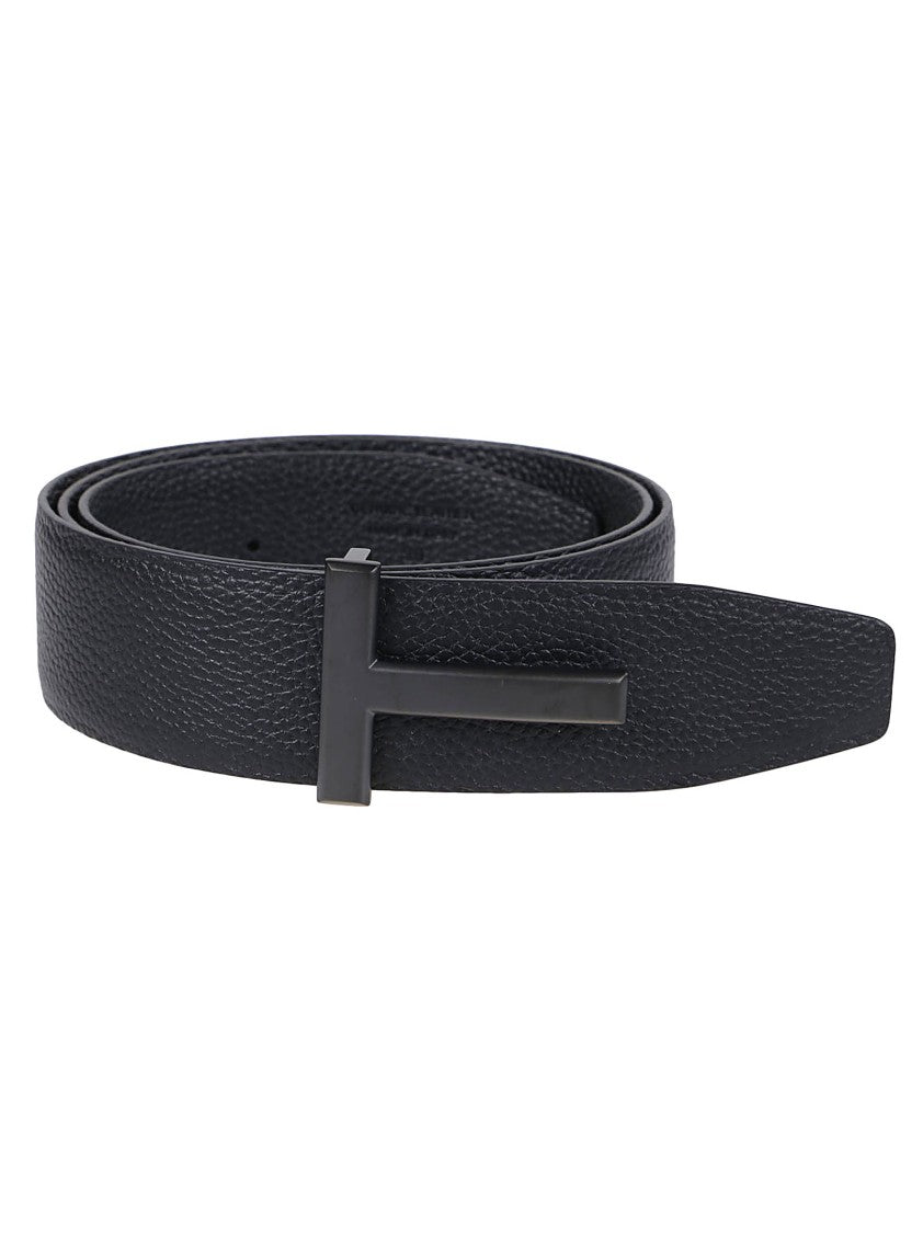 Tom Ford Reversible Calf Leather T-Buckle Belt