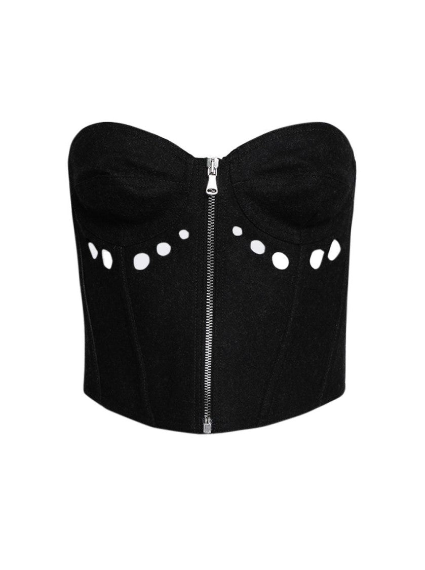 Jean Paul Gaultier Cyber Bustier With Zip Center
