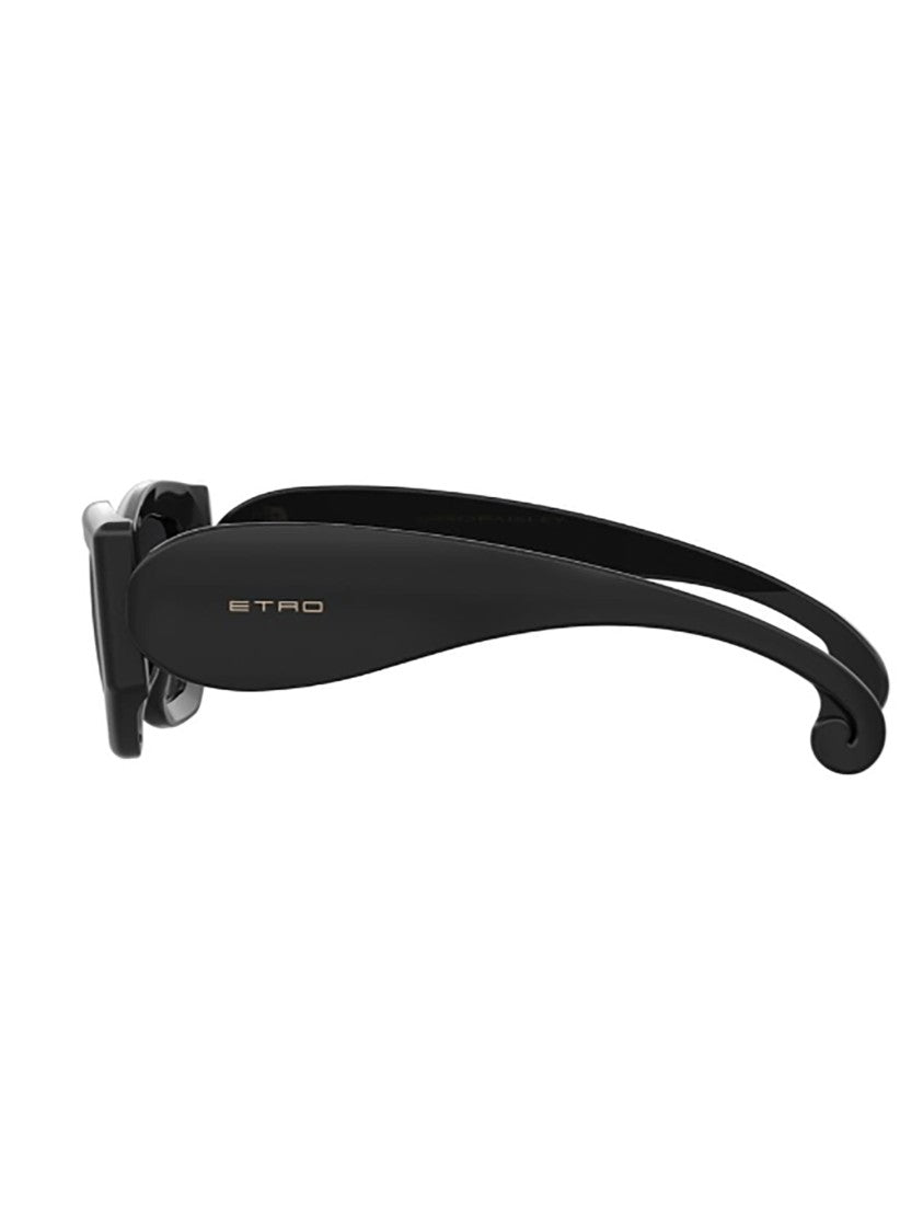 Etro Oversized Gradient Black Acetate Sunglasses