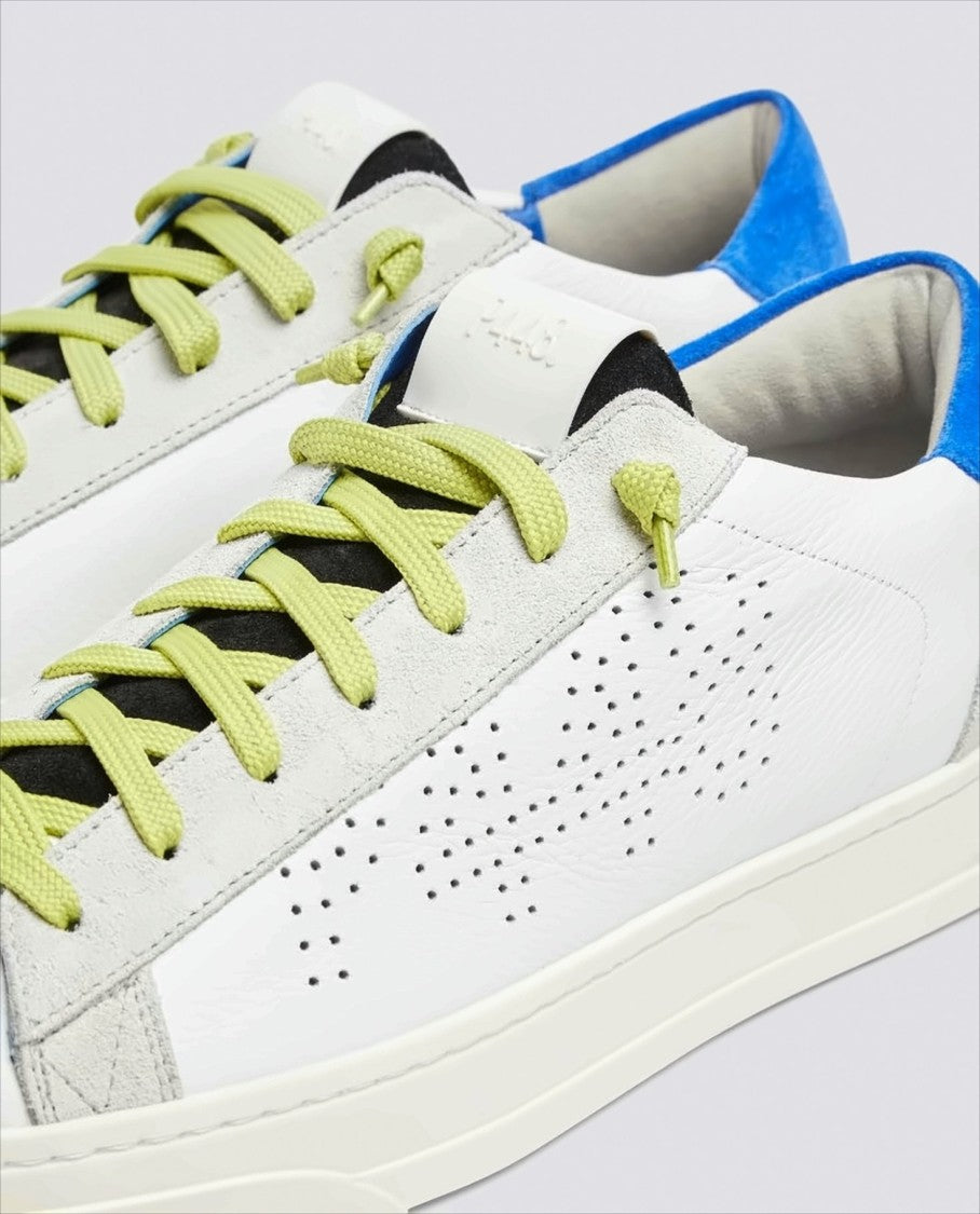 P448 Low-Top Sneakers With Perforated Logo And Accents