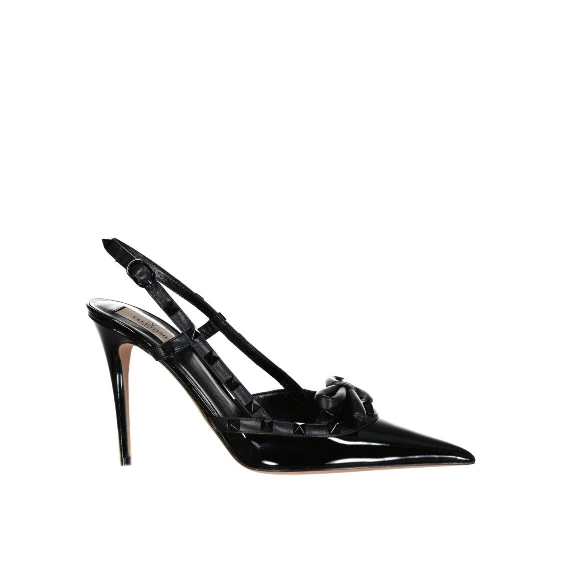 Valentino Rockstud Leather Slingback Pumps