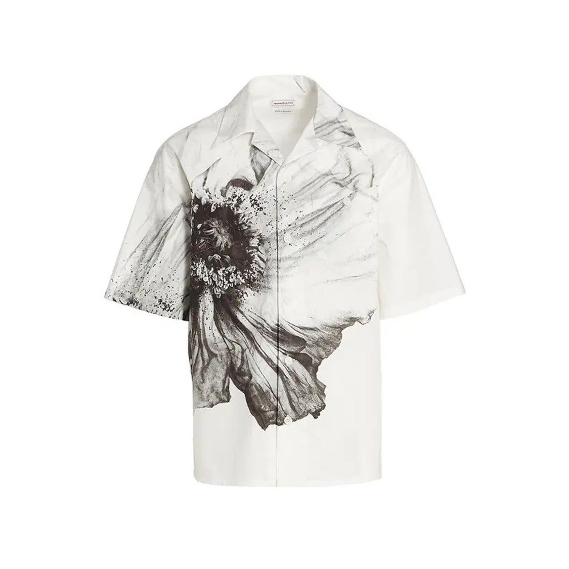 Alexander Mcqueen Artistic Floral Short Sleeve Shirt