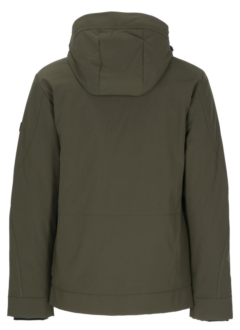 Peuterey Green Loge Hooded Padded Jacket