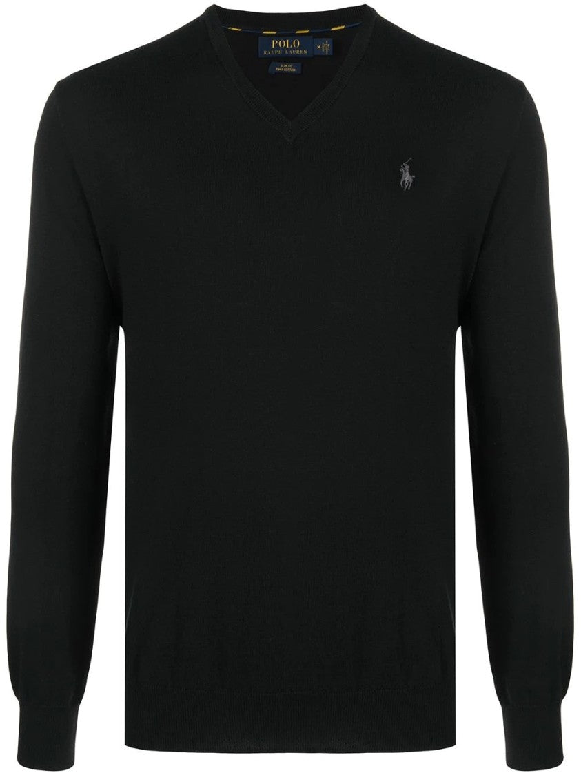 Polo Ralph Lauren Slim Fit Cotton V-Neck Sweater