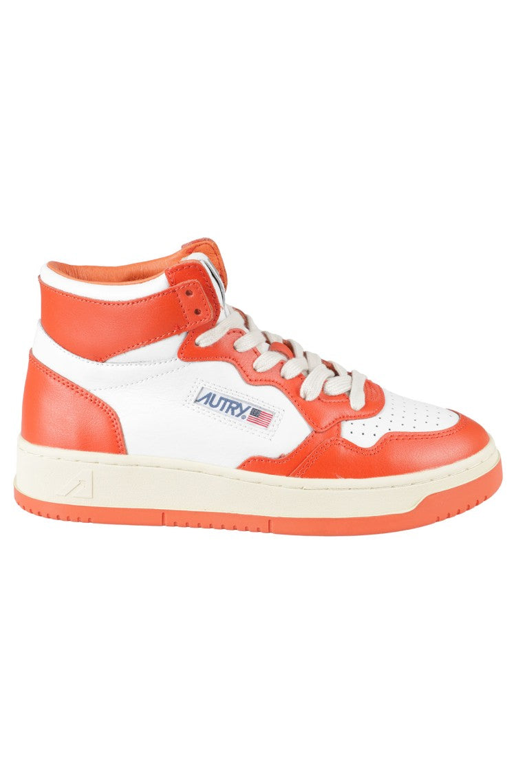 Autry High-Top Sneakers In White Leather