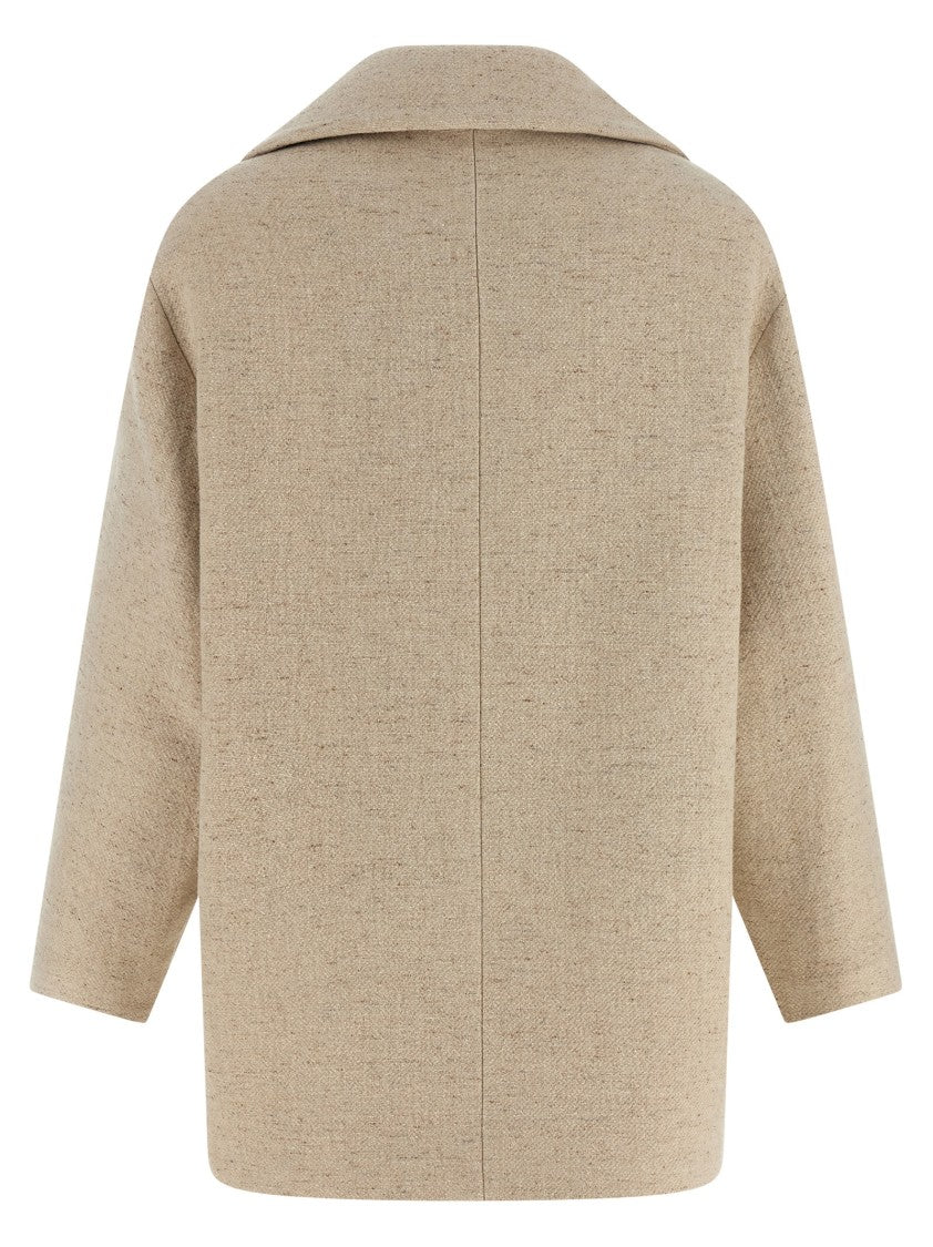 Elisabetta Franchi Double-Breasted Coat