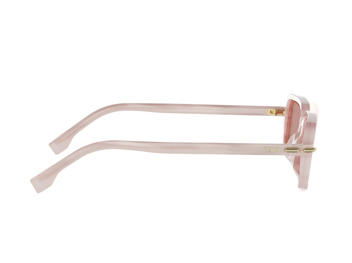Fendi Translucent Pink Fe40174i Oversized Square Sunglasses