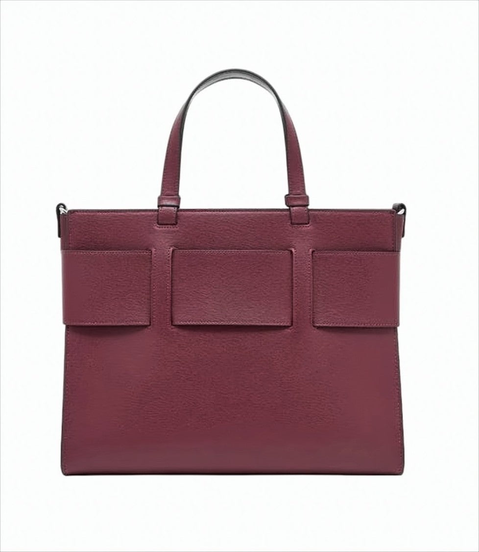Armani Exchange Structured Shoulder Bag With Square Logo Buckle