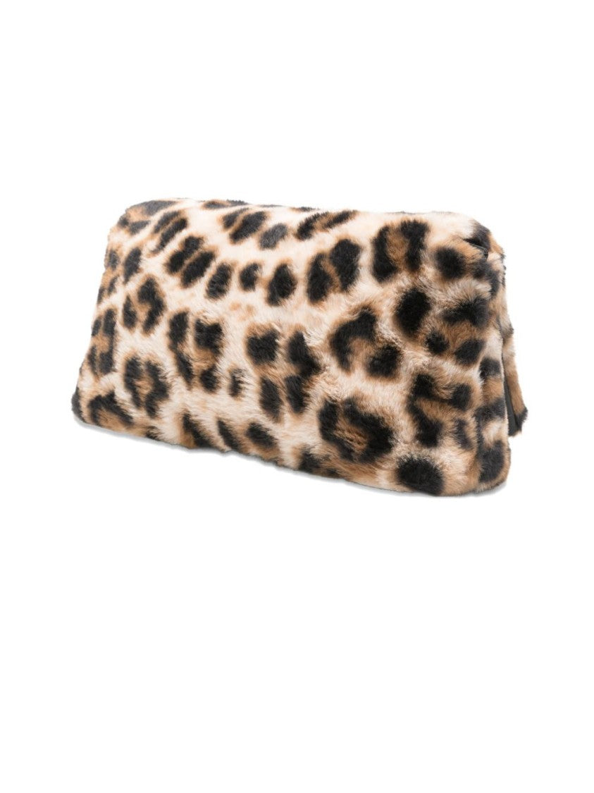 Liu Jo Plush Leopard Print Shoulder Bag