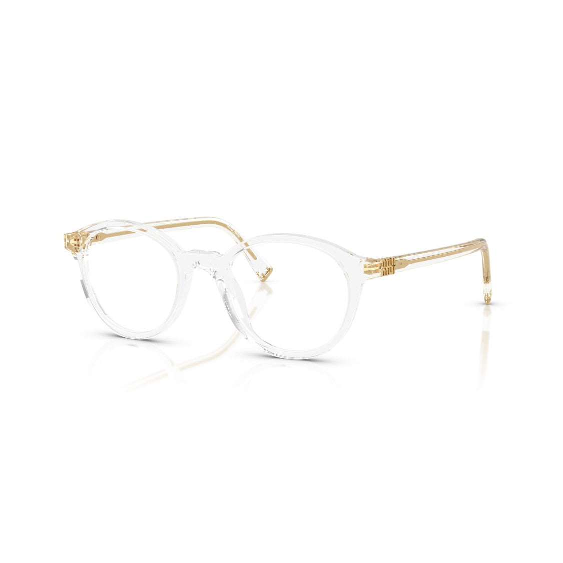 Miu Miu 0Mu 02Wv Transparent Acetate Eyeglasses