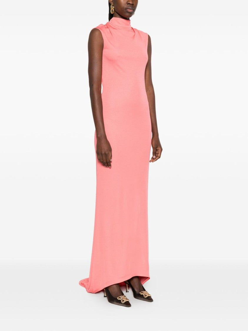 Tom Ford Asymmetric High-Low Train Dress