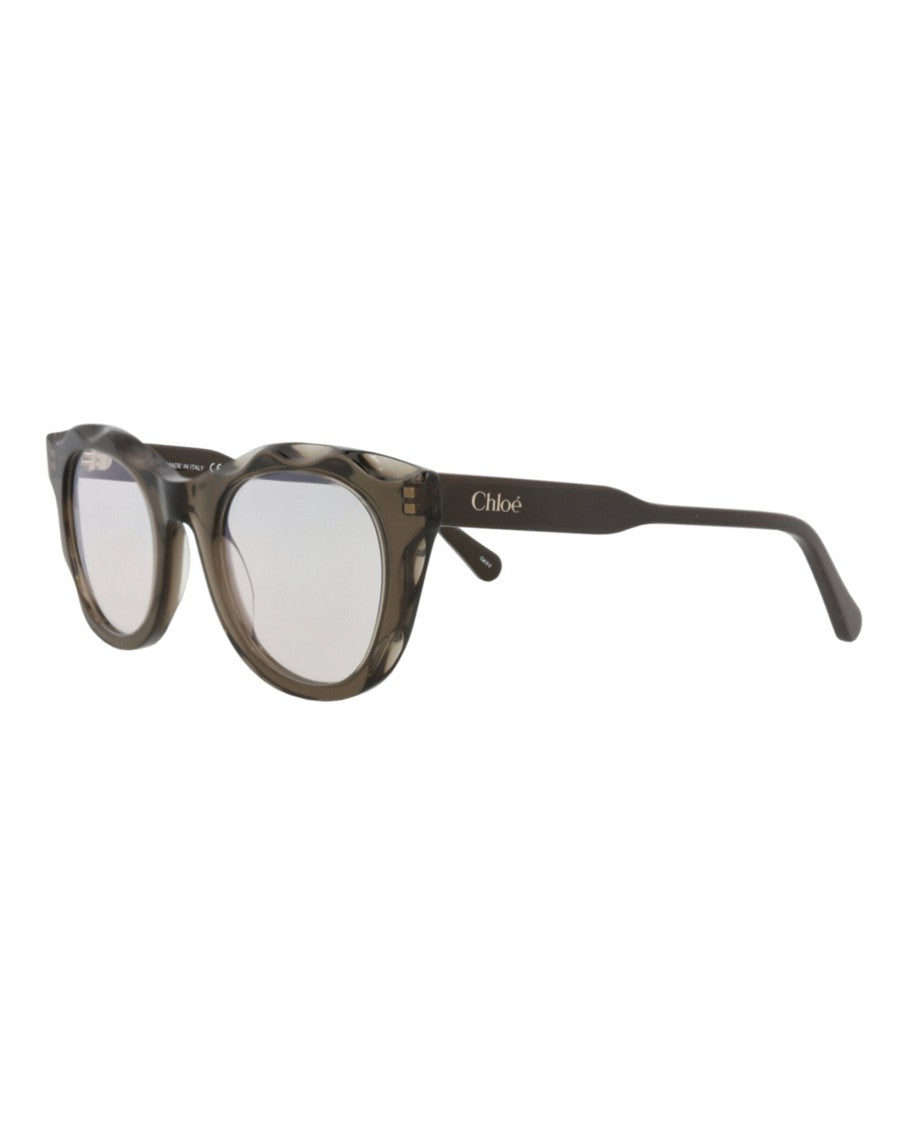 Chloé Round-Frame Recycled Acetate Sunglasses