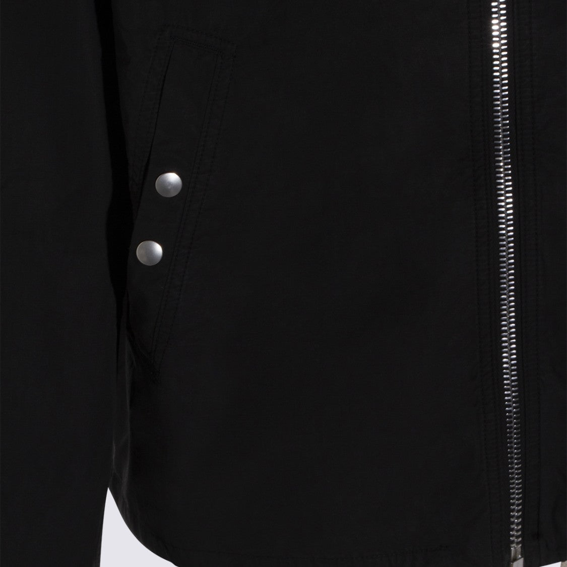 Drkshdw By Rick Owens Black Zip-Front Casual Jacket