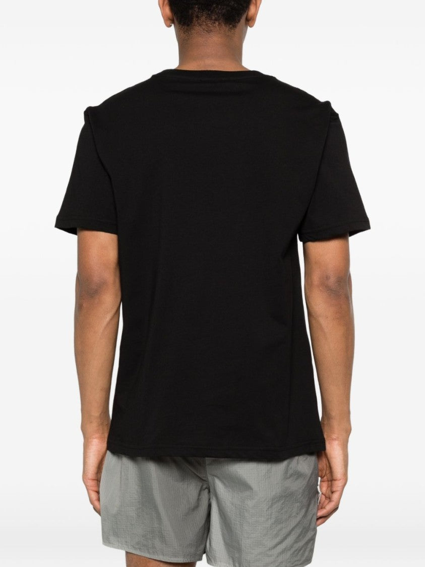 Moschino Black Cotton Logo T-Shirt