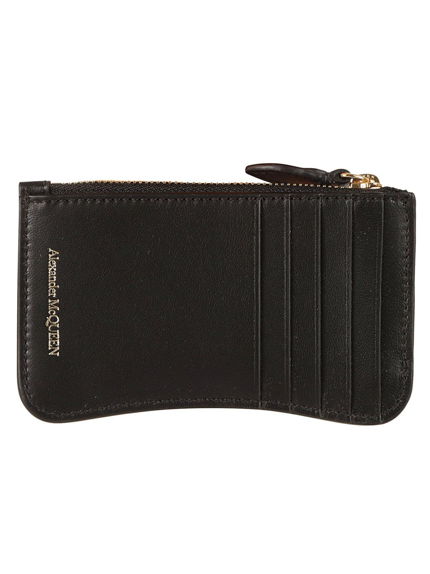 Alexander Mcqueen Smooth Lamb Leather Wallet