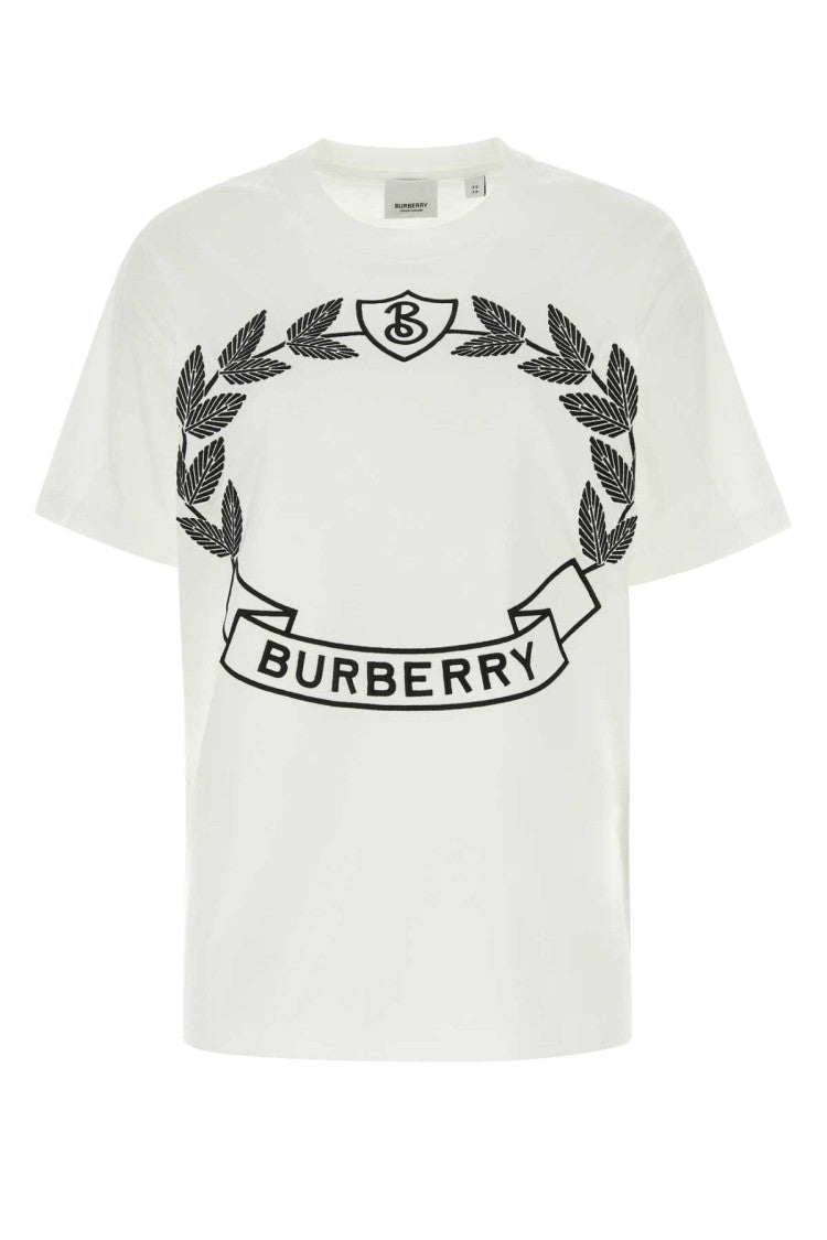 Burberry White Cotton Oversize T-Shirt
