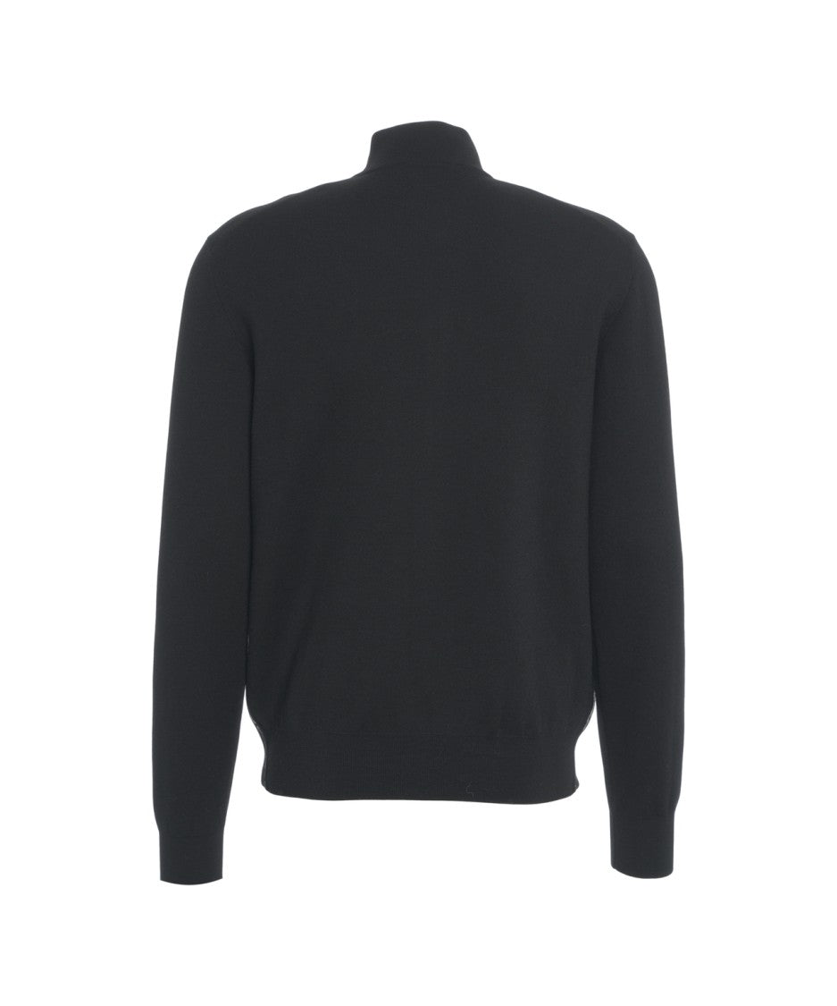 Paolo Pecora Knitted Jacket With High Collar