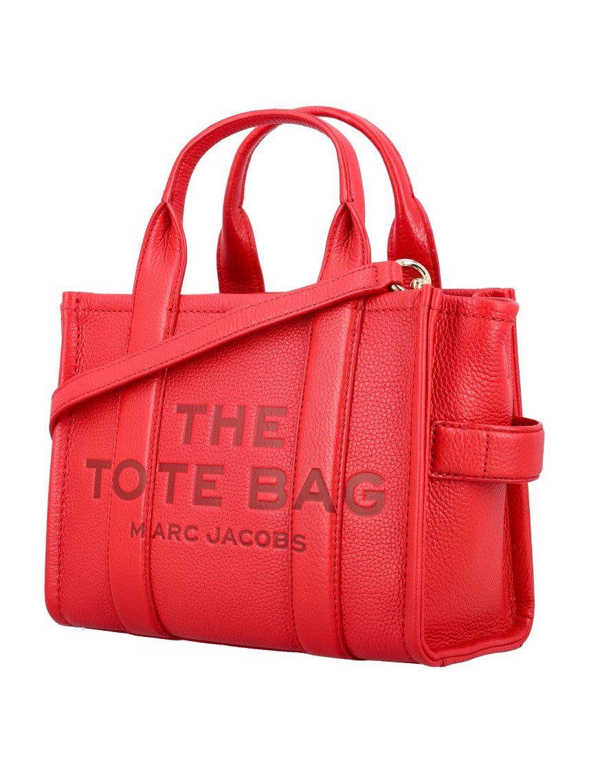 Marc Jacobs Red Mini Hammered Leather Tote Bag