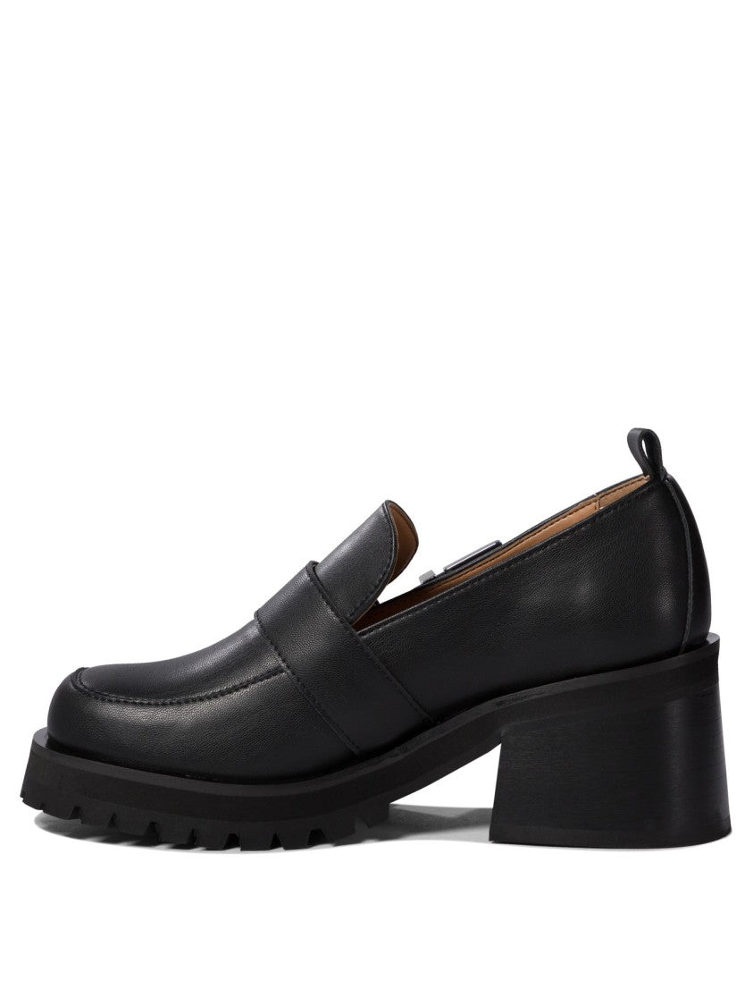 Ganni Loafers With Platform And Buckle