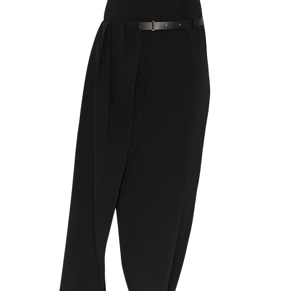 Jean Paul Gaultier Asymmetric Midi Dress With Stylish Belt