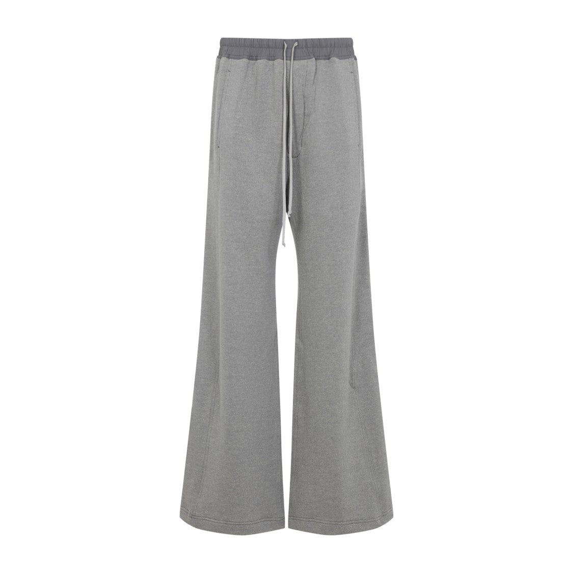 Drkshdw By Rick Owens Melange Grey Cotton Pusher Pants
