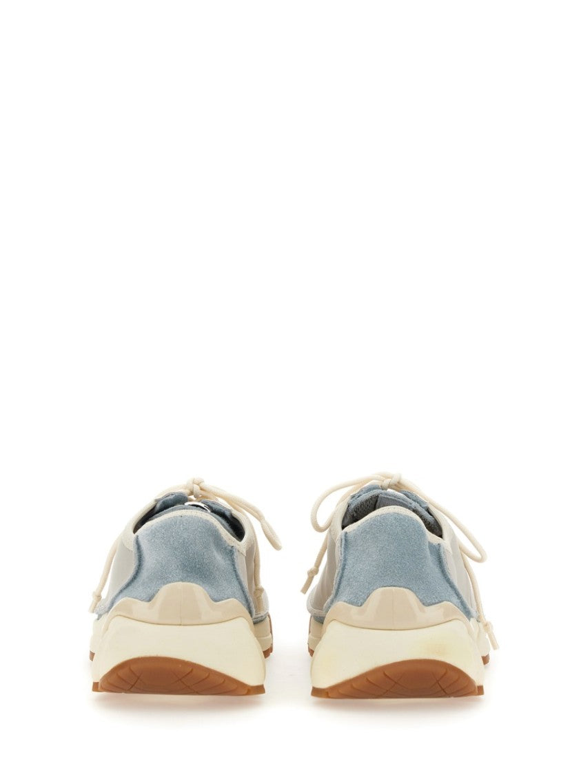 Our Legacy Low-Profile Cow Leather Sneakers With Suede Accents
