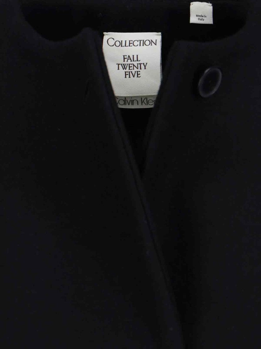 Calvin Klein Long Coat With Round Neckline