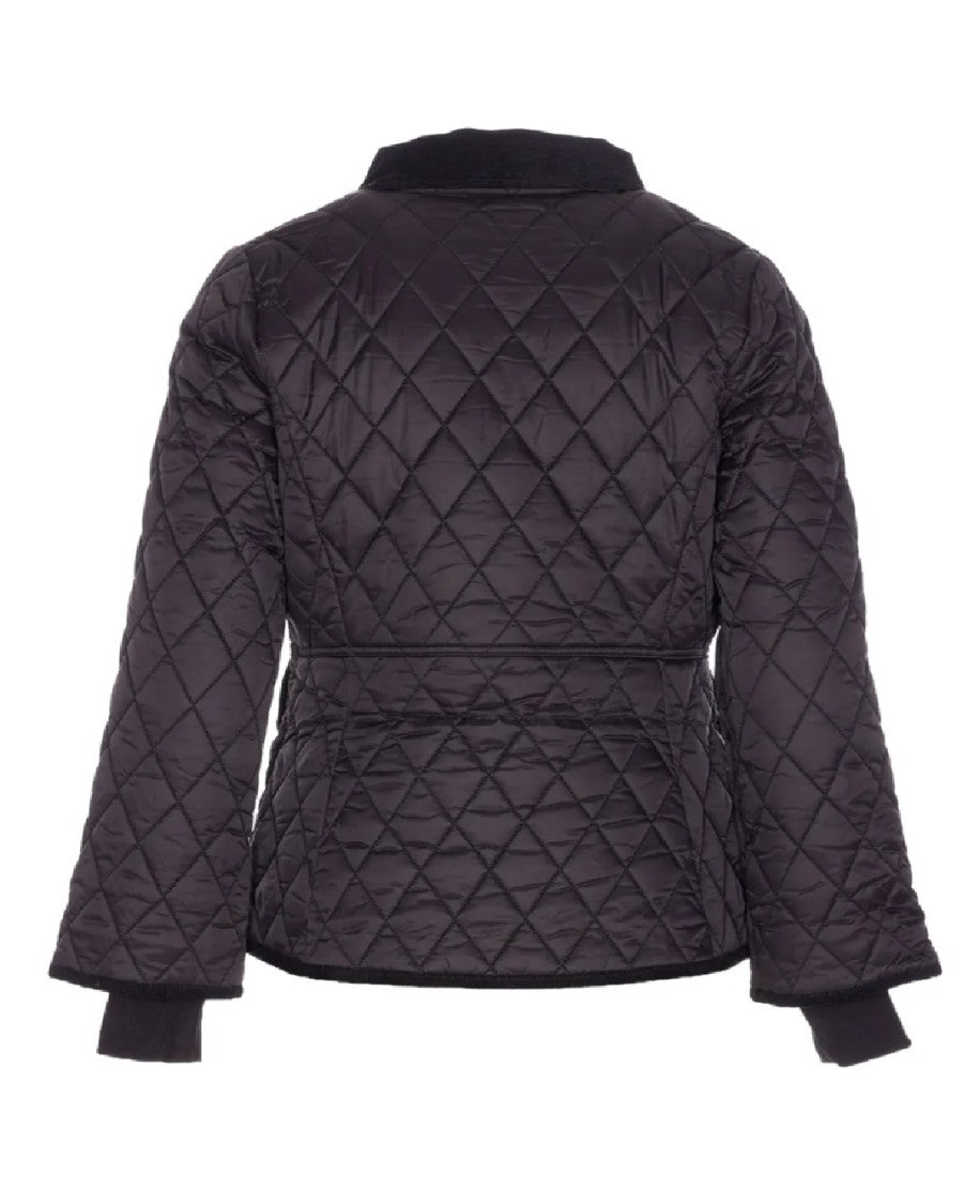 Barbour Fitted Quilted Jacket With Corduroy Collar