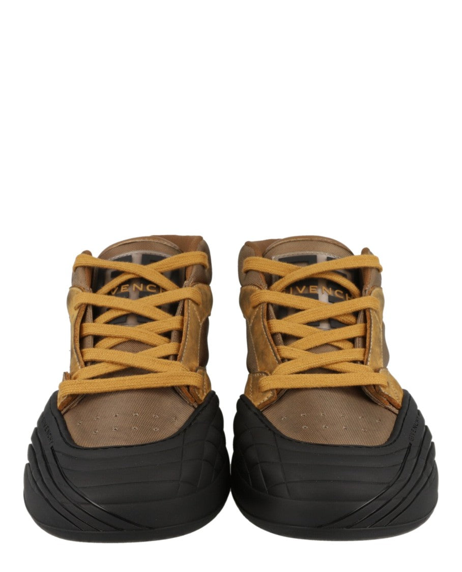 Givenchy Suede Trimmed Mid-Top Sneakers