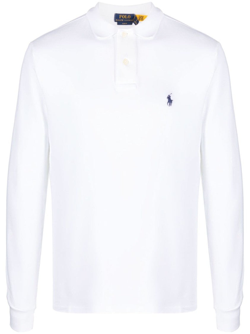 Polo Ralph Lauren Classic Long-Sleeve White Polo Shirt