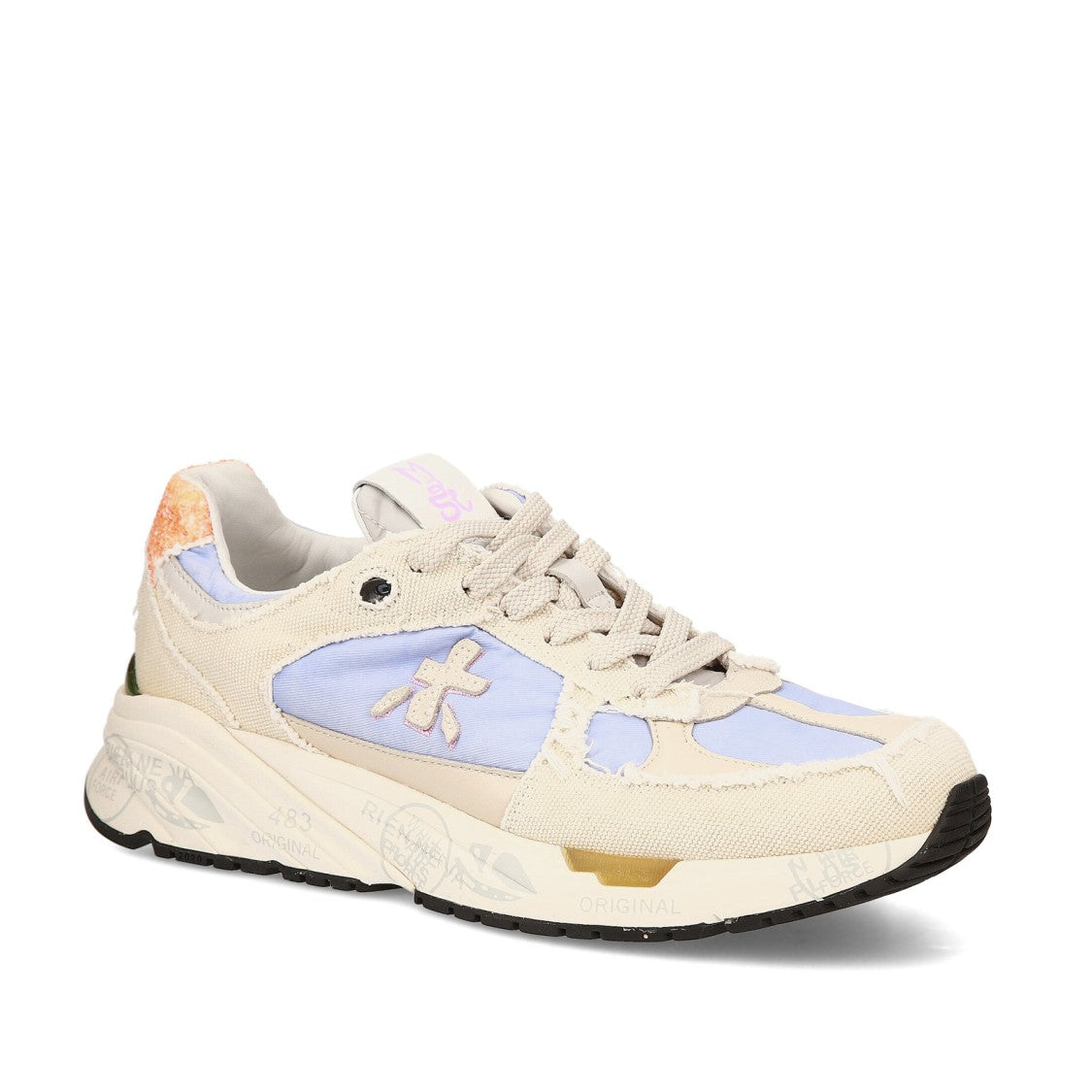 Premiata Mase Sneakers In Cream Canvas