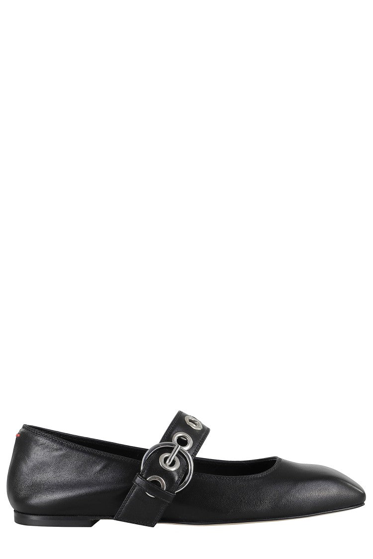 Aeydē Uma Eyelet Nappa Leather Black