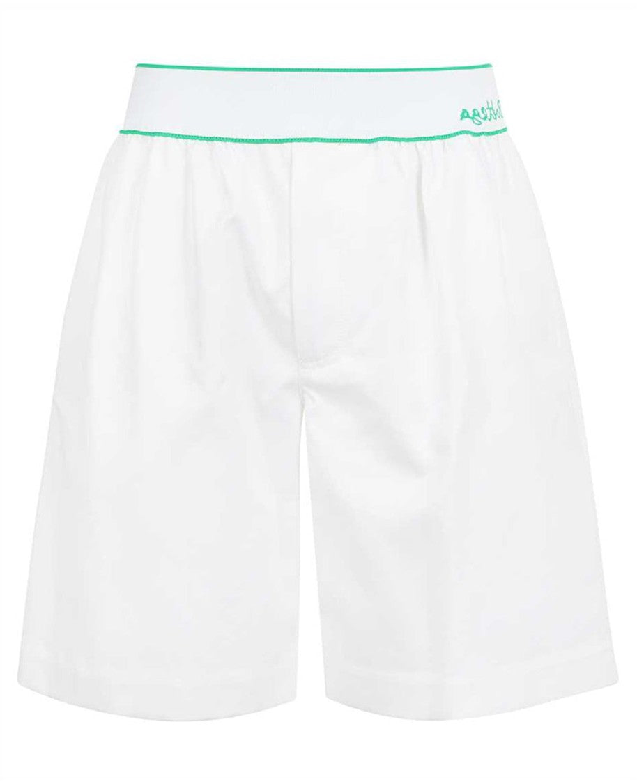 Bottega Veneta Cotton Logo Shorts