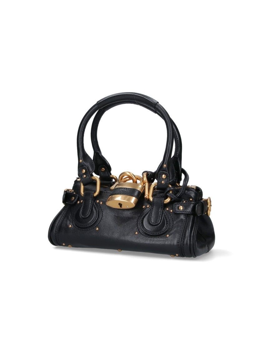 Chloé Textured Buffalo Leather Small Paddington Handbag