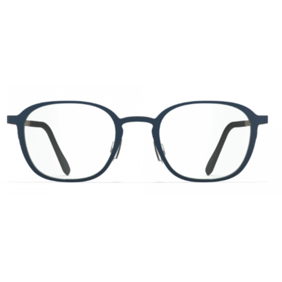 Blackfin Bf1053 Lofoten Modern Rectangular Blue Eyeglasses With Titanium Frame