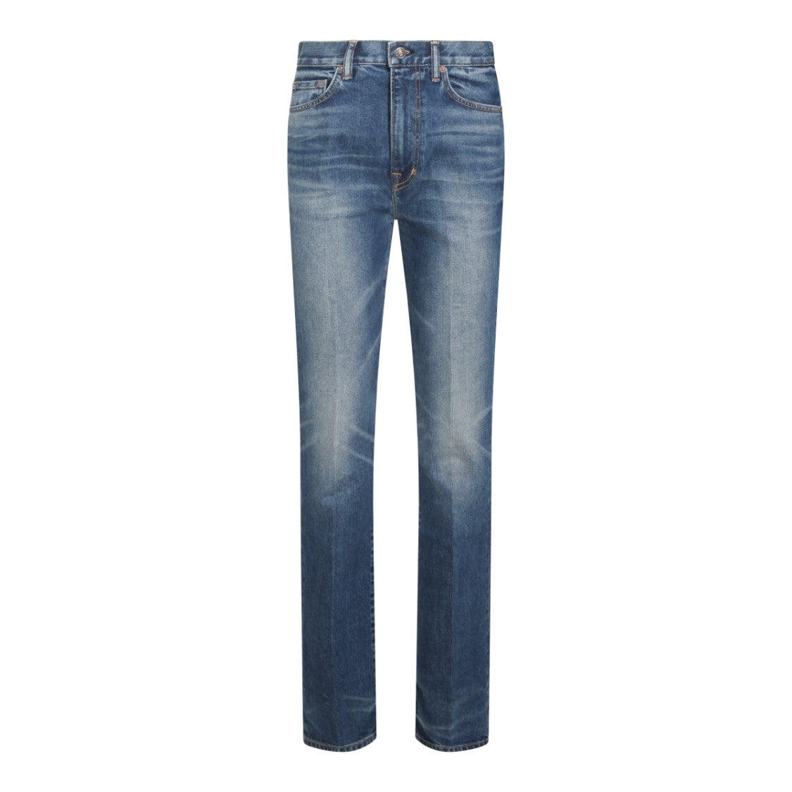 Tom Ford Mid-Rise Straight-Leg Jeans With Subtle Stitching Details