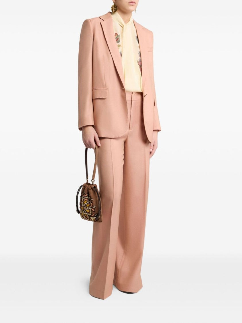 Etro Ivory Crepe De Chine Silk Blouse