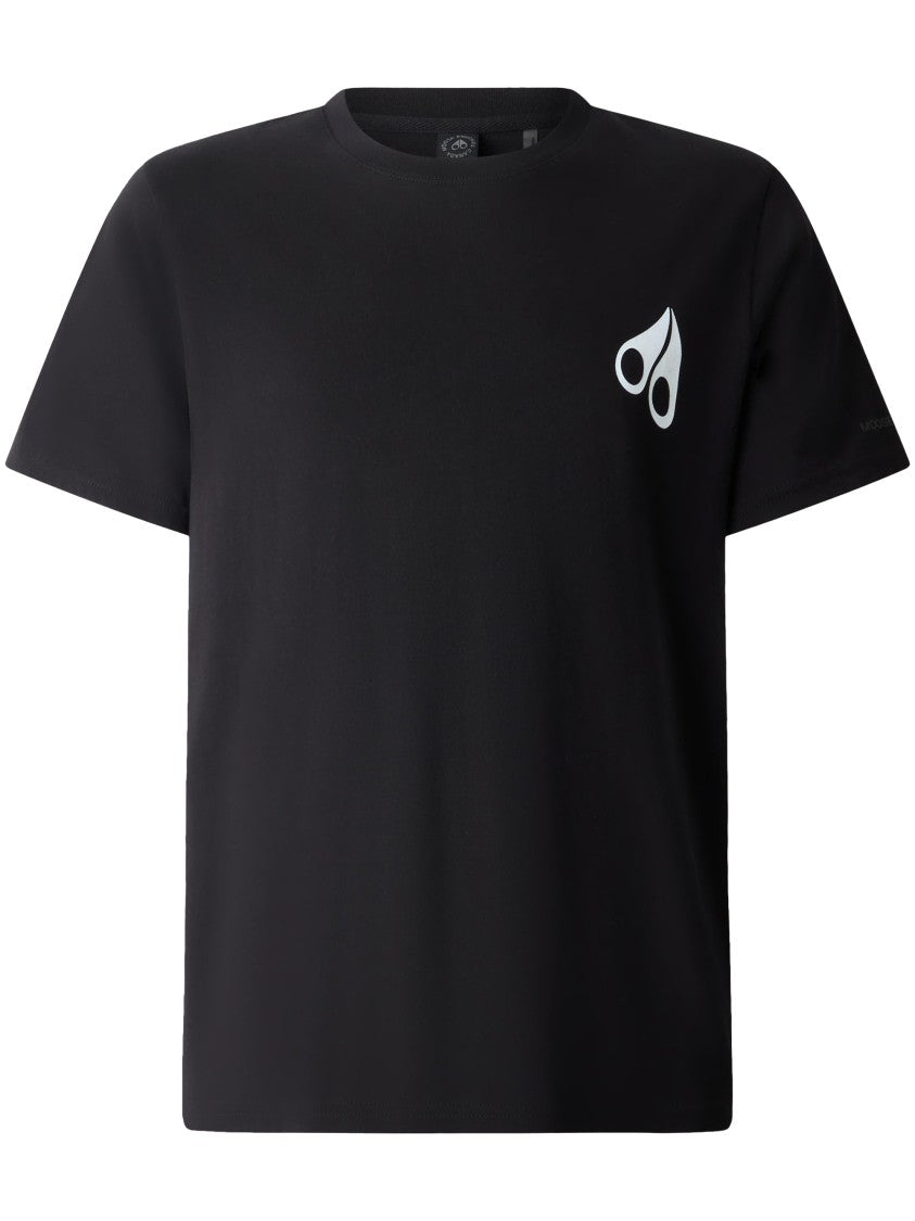 Moose Knuckles Short-Sleeve Cotton T-Shirt With Graphic Design