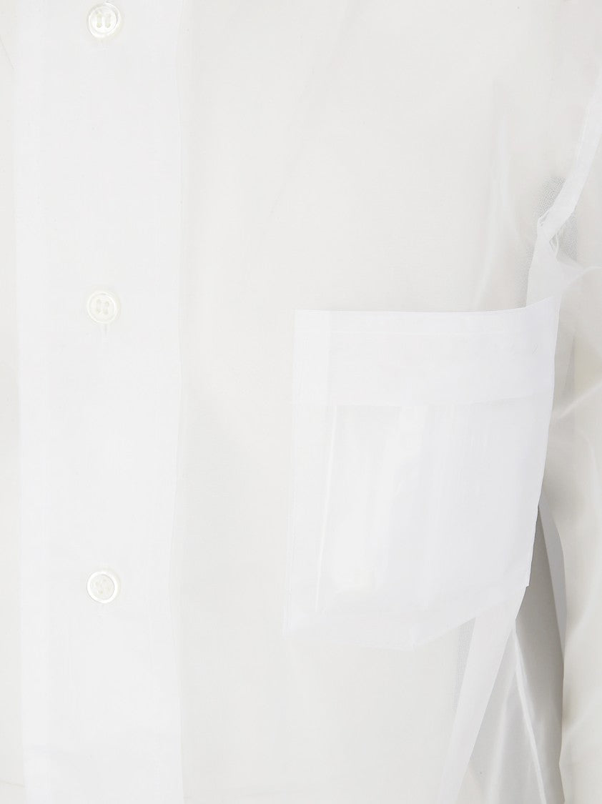 Comme Des Garçons Oversized Transparent Nylon Shirt